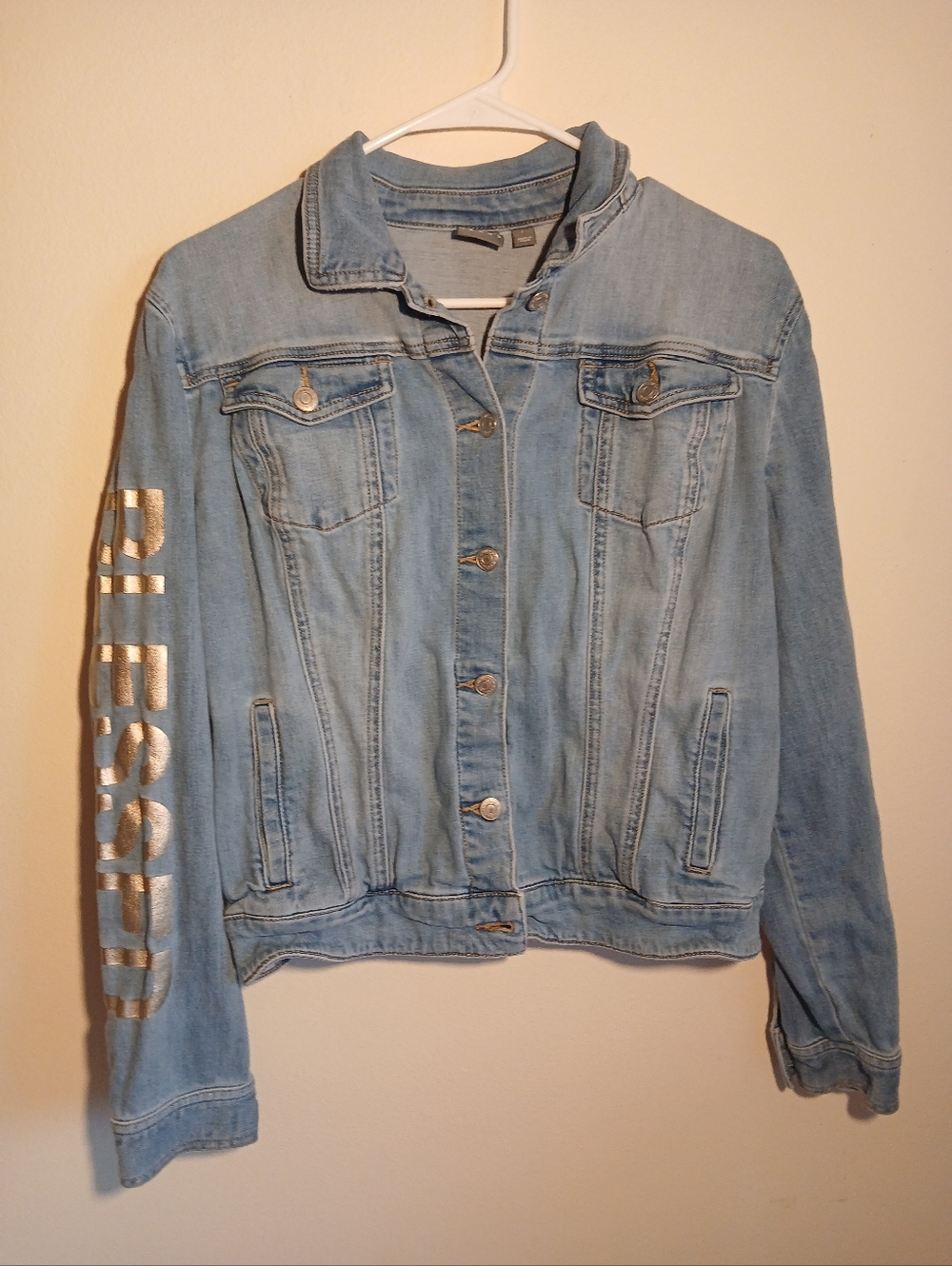 Soho Denim Jacket Blessed